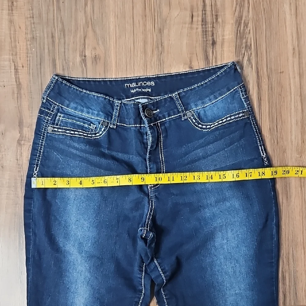 Maurices Women's High Rise Jeggings Denim Jeans Large - Picture 5 of 9